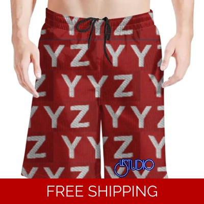 Le Studio YYZ 2 Red Beach Shorts